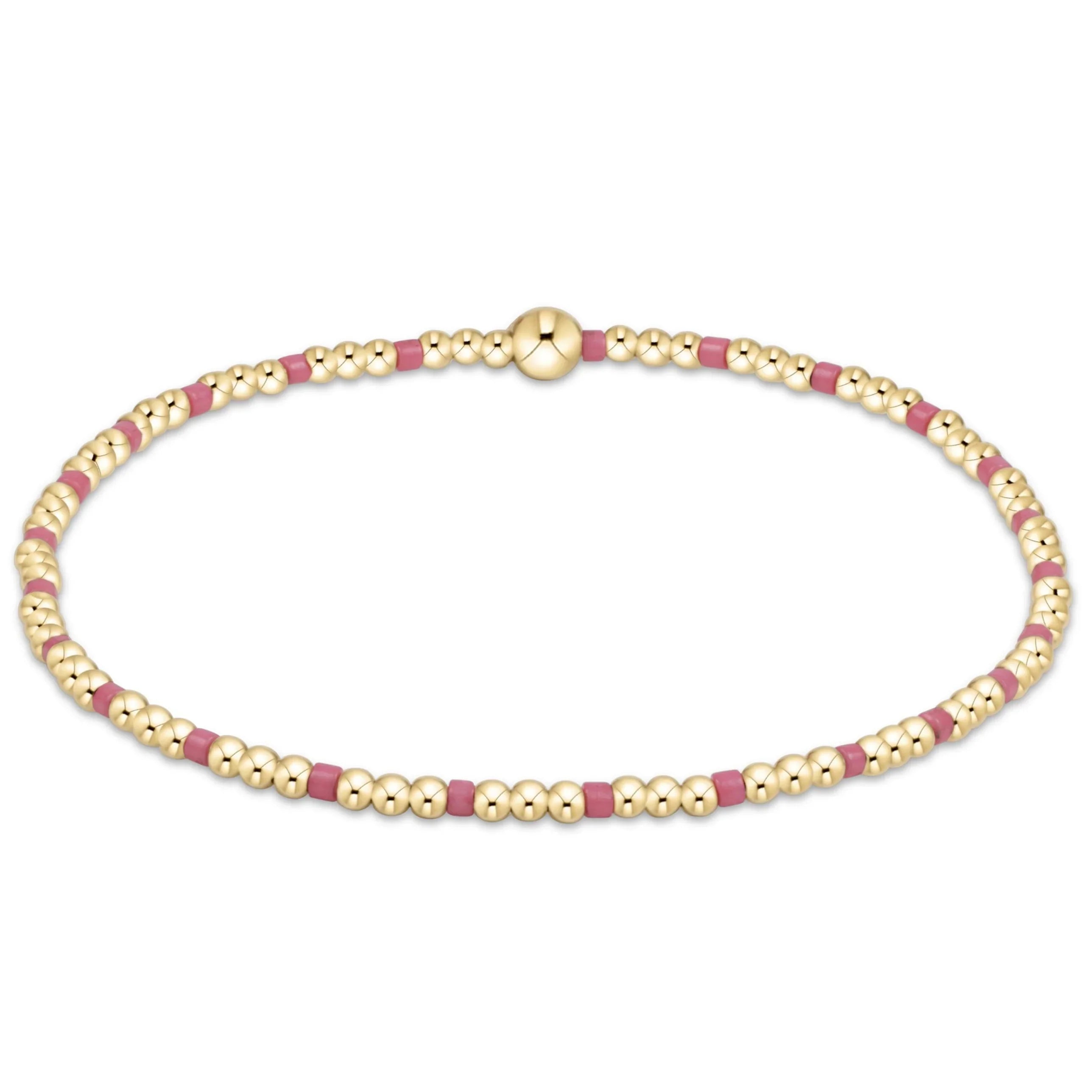 enewton egirl hope sincerity pattern 2mm bead bracelet, bright pink