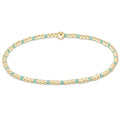 enewton egirl hope sincerity pattern 2mm bead bracelet, mint