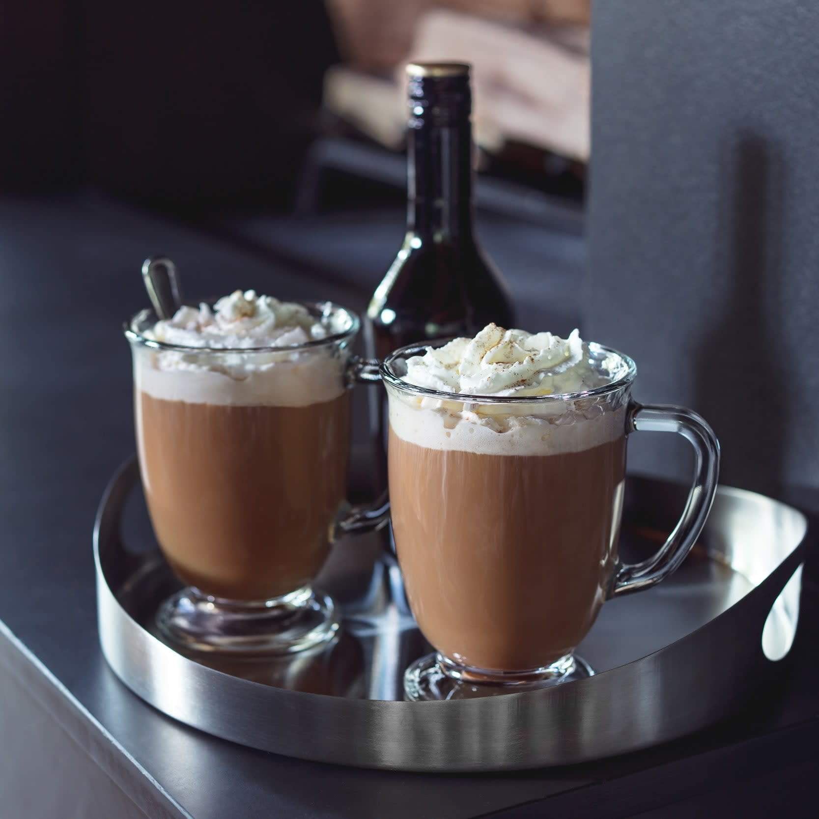 Kona Glass Coffee Mugs, 16-ounce, Set of 6