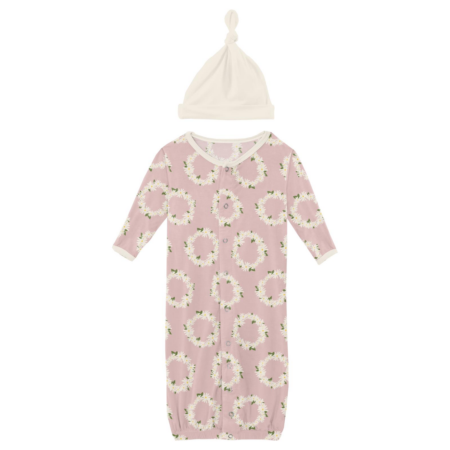 Layette Gown Converter & Single Knot Hat Set