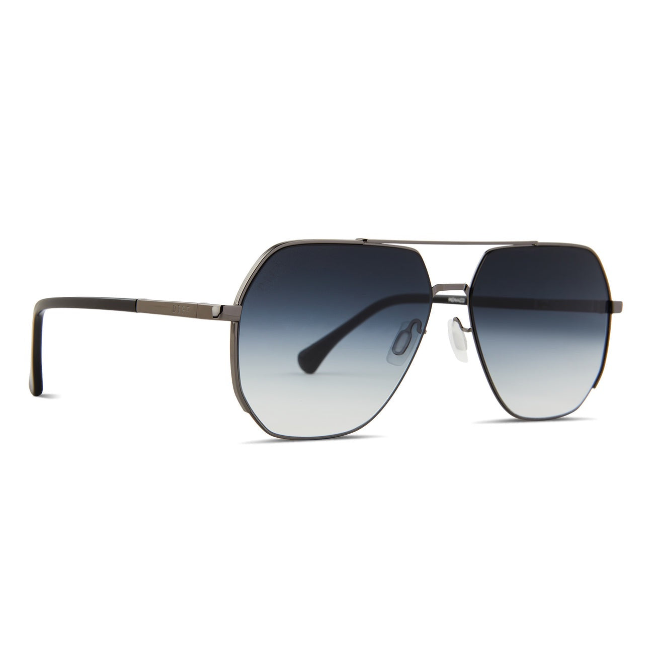 DIFF EYEWEAR Monaco Antique Gunmetal Grey Gradient Sharp