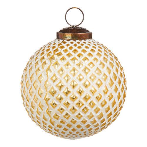 Diamond Pattern Ball Ornament