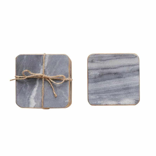 Square Marble Coasters | Bridal Shower Bryn Frederick & Lewis Blount