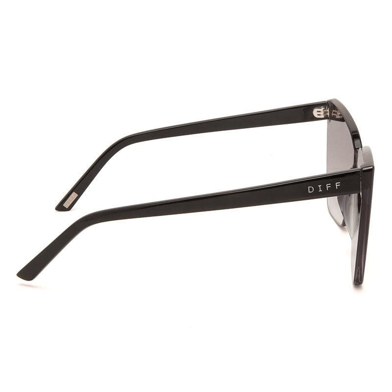 DIFF EYEWEAR Goldie Black + Smoke Flash