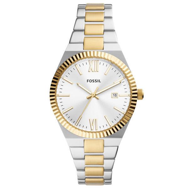 FOSSIL Women's Scarlette Quartz Two-Tone Stainless Steel Bracelet Watch, 38mm