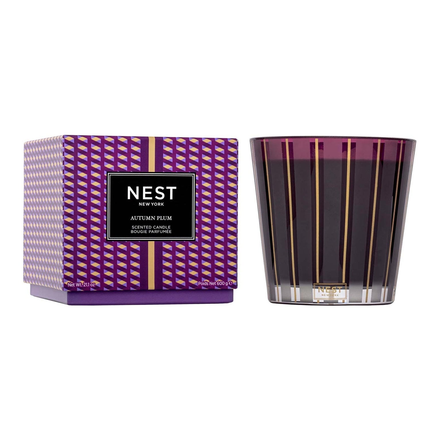 Nest New York 3-Wick Candle, 21.2 oz Autumn Plum