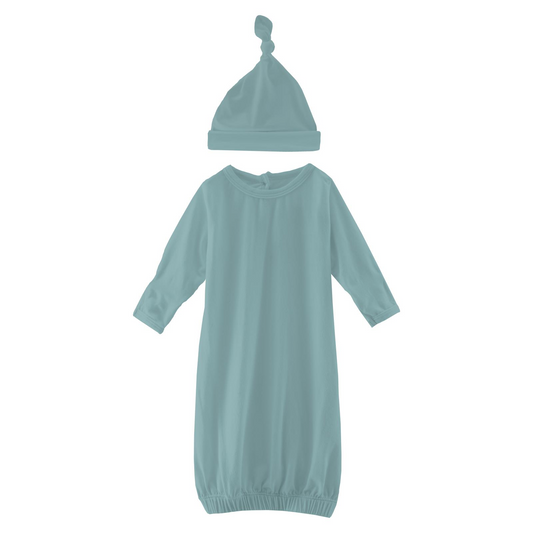 Layette Gown & Single Knot Hat Set