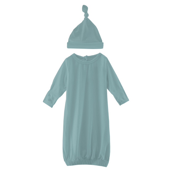 KicKee Pants Layette Gown Converter & Hat Set