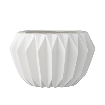 Stoneware Fluted Planters