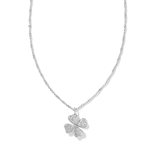 Clover Crystal Short Pendant Necklace