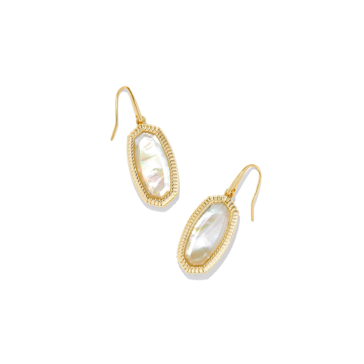 Dani Ridge Frame Drop Earrings