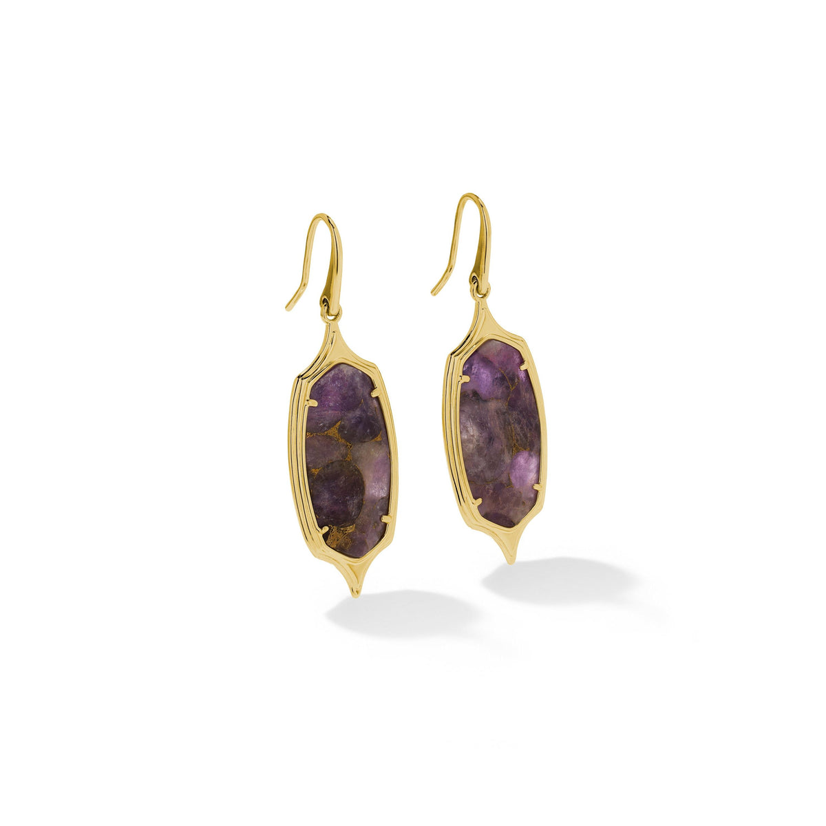 Dani Stepped Frame Drop Earrings