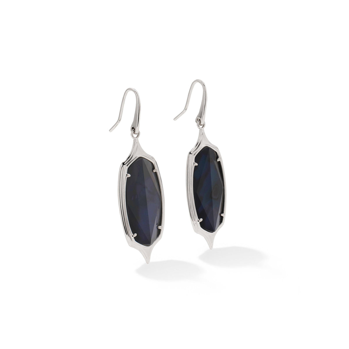 Dani Stepped Frame Drop Earrings