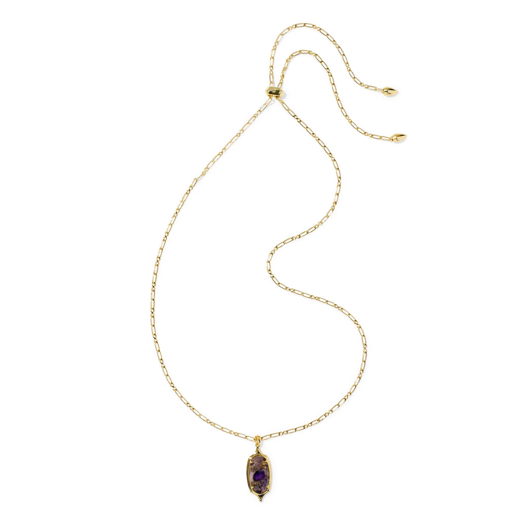 Dani Stepped Frame Long Pendant Necklace