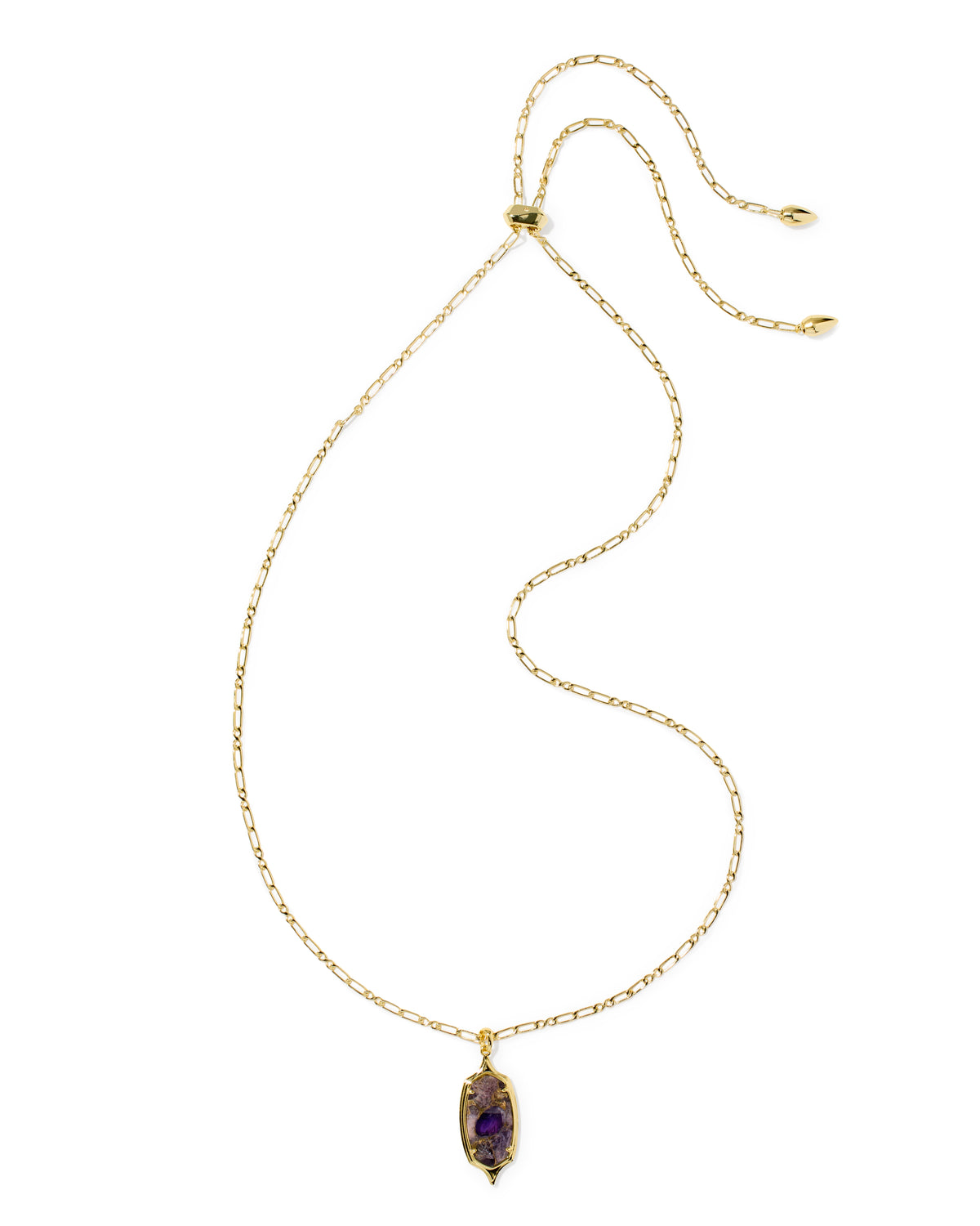 Dani Stepped Frame Long Pendant Necklace