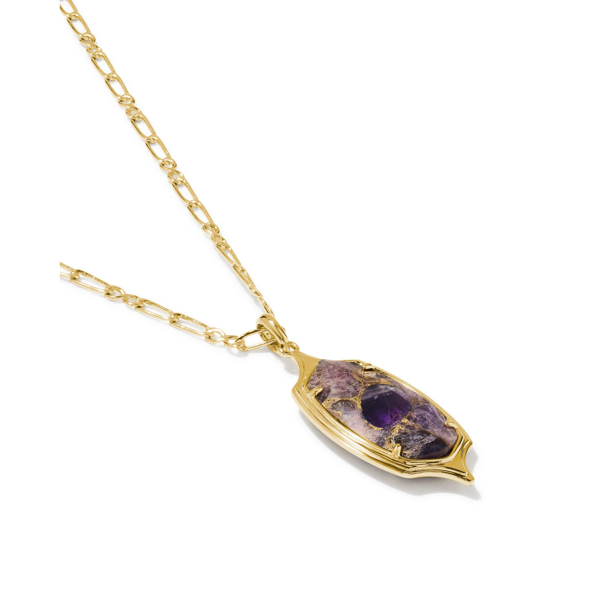 Dani Stepped Frame Long Pendant Necklace