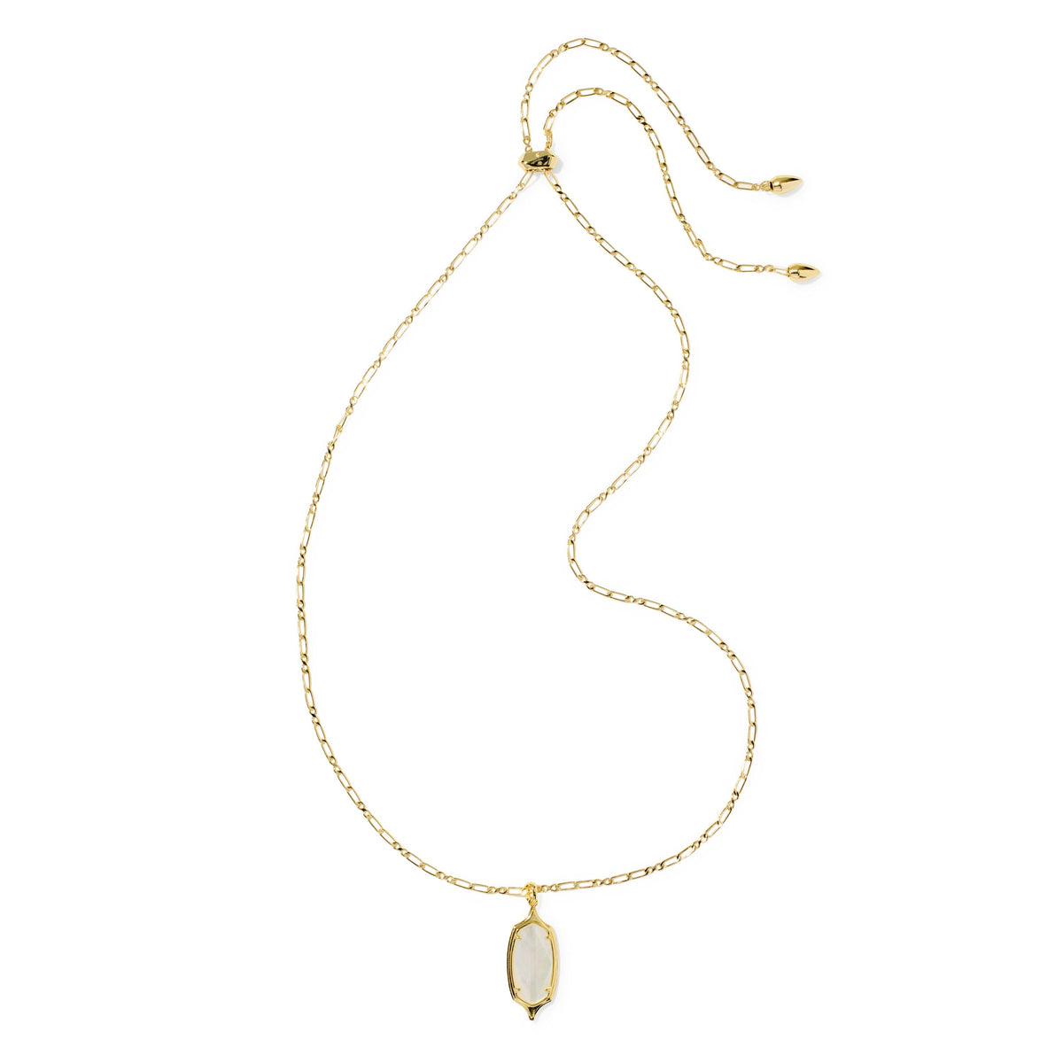Dani Stepped Frame Long Pendant Necklace