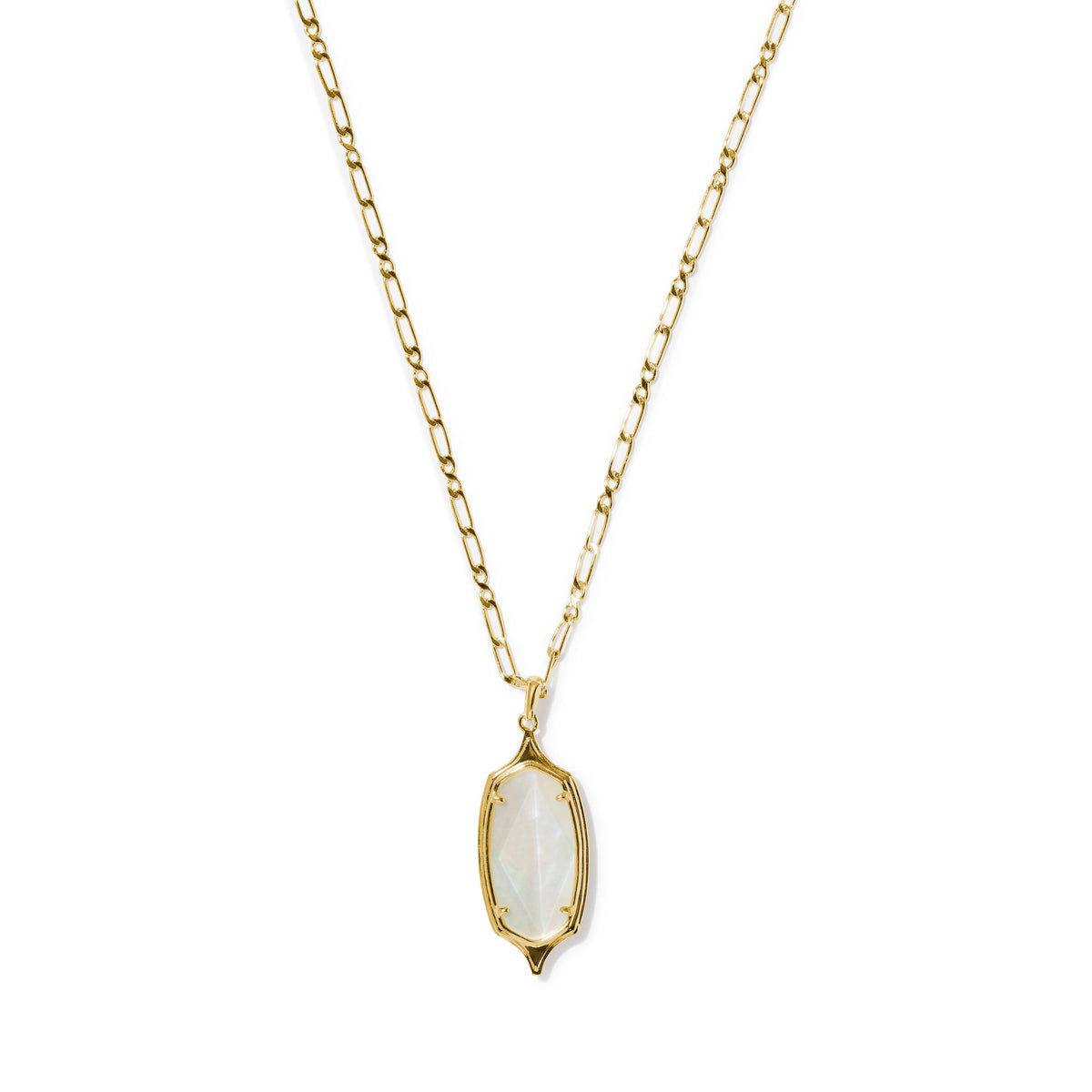 Dani Stepped Frame Long Pendant Necklace