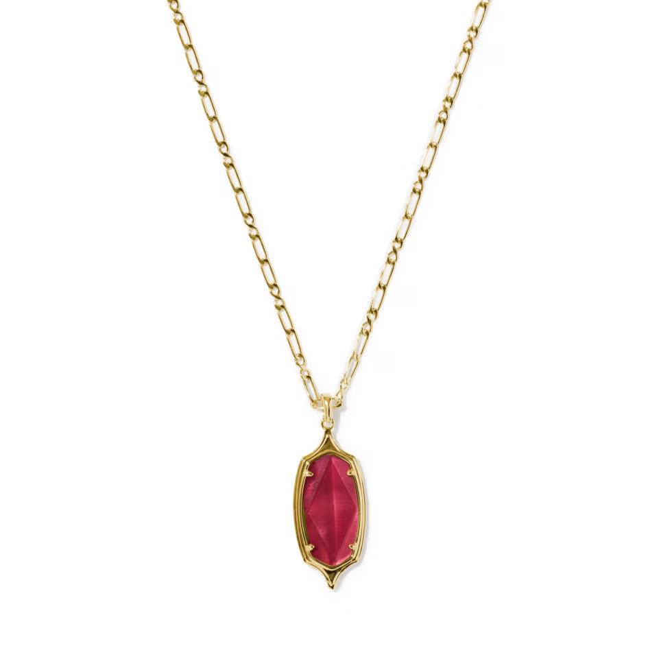 Dani Stepped Frame Long Pendant Necklace