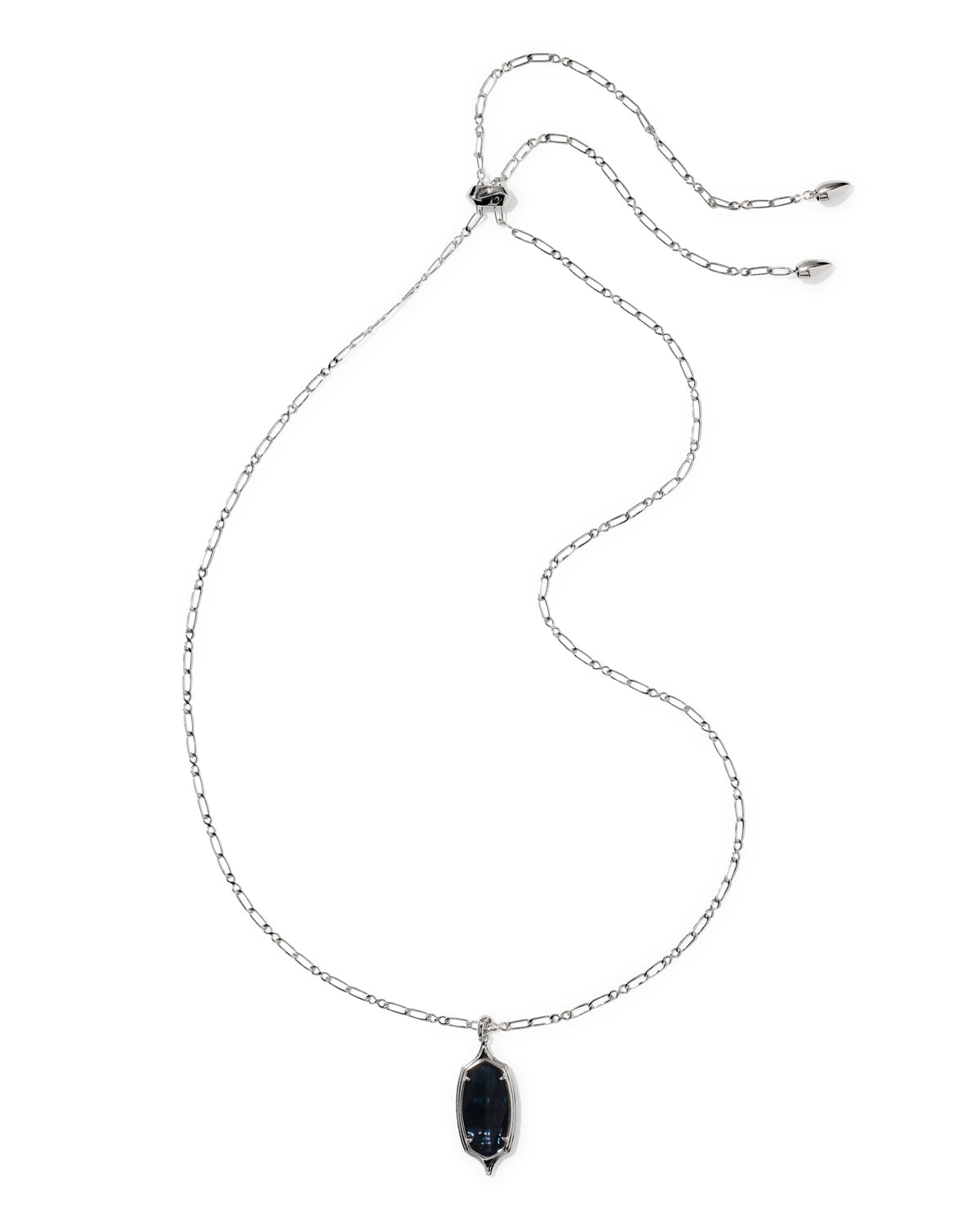 Dani Stepped Frame Long Pendant Necklace