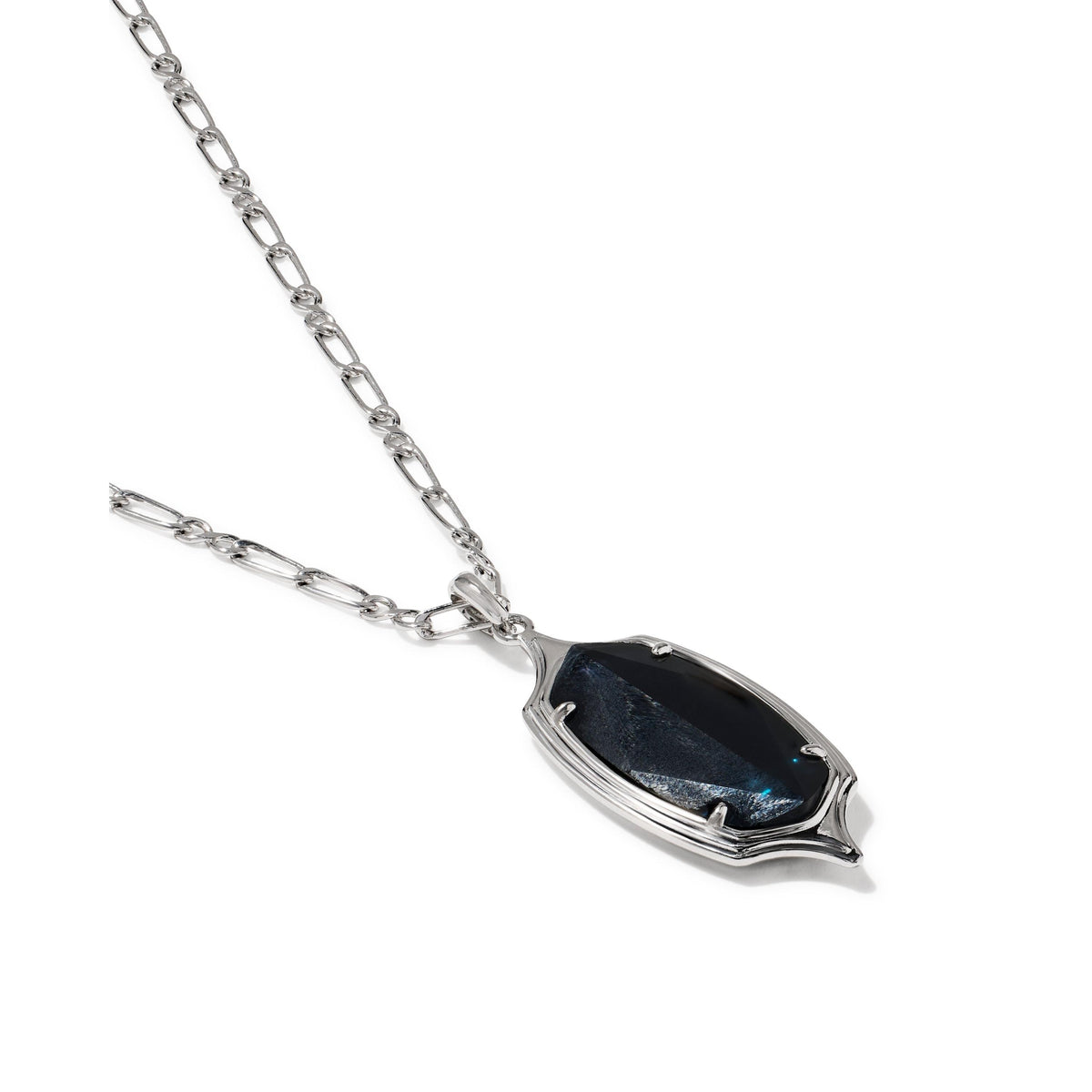 Dani Stepped Frame Long Pendant Necklace