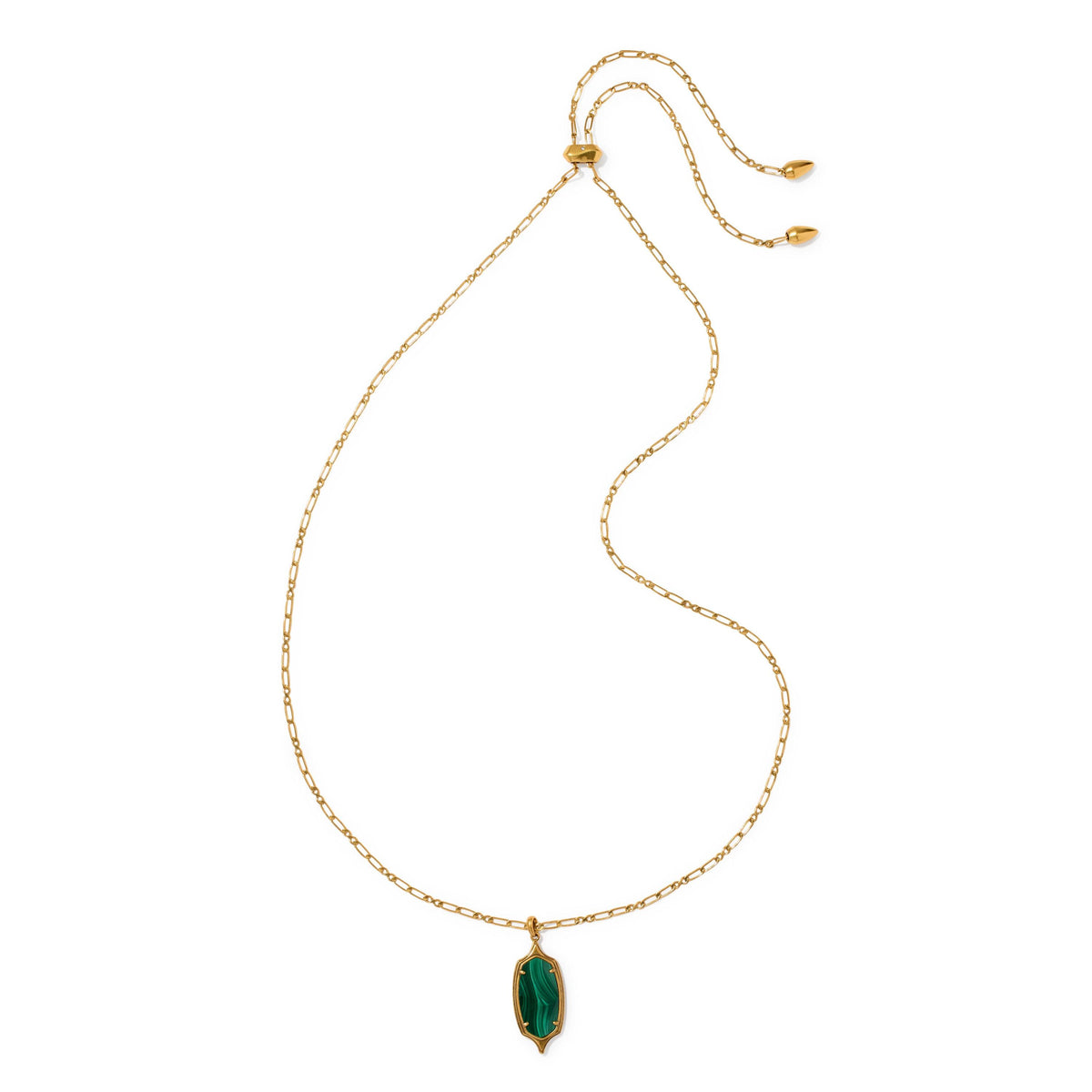 Dani Stepped Frame Long Pendant Necklace