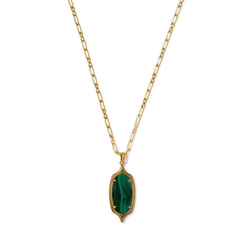 Dani Stepped Frame Long Pendant Necklace
