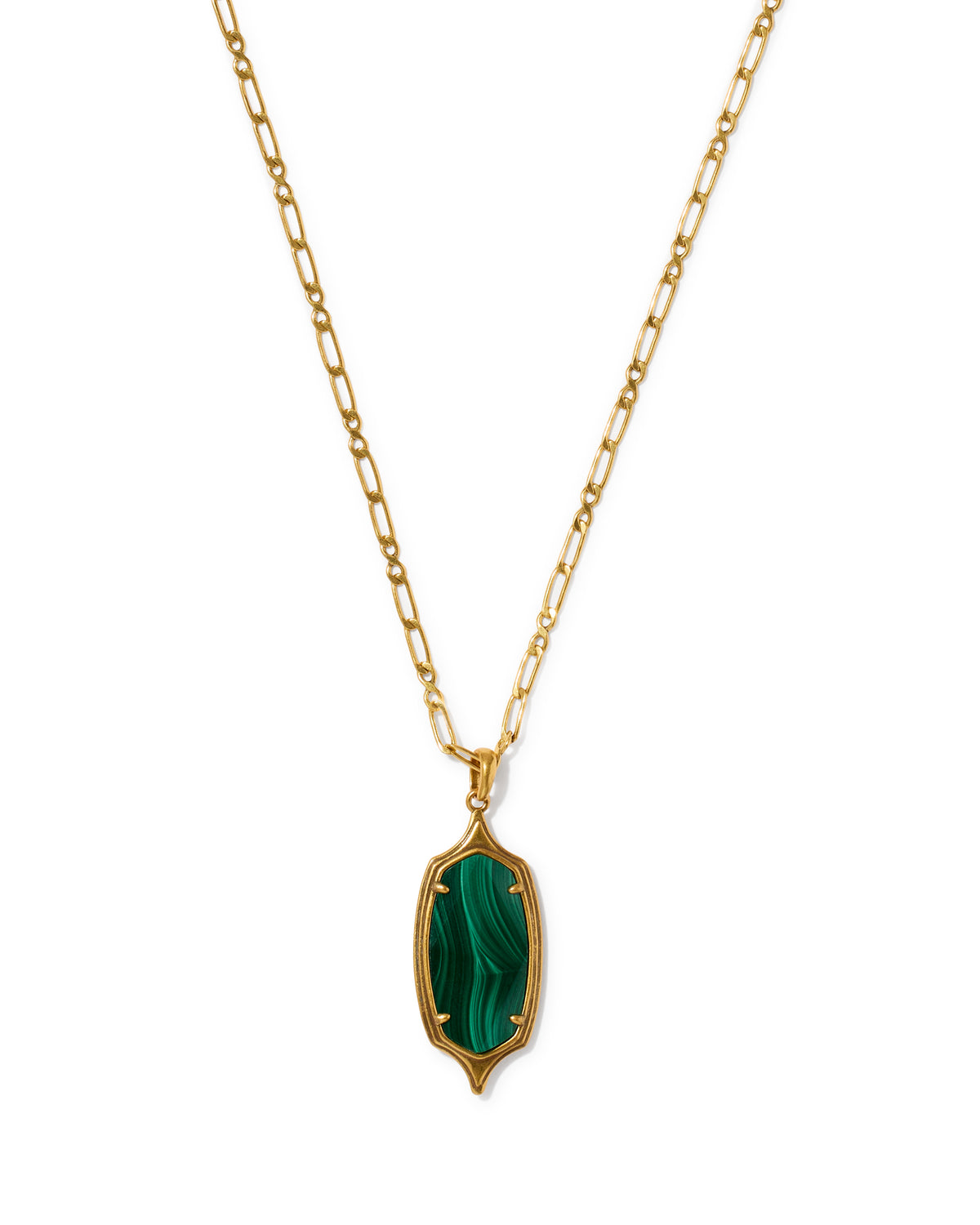 Dani Stepped Frame Long Pendant Necklace