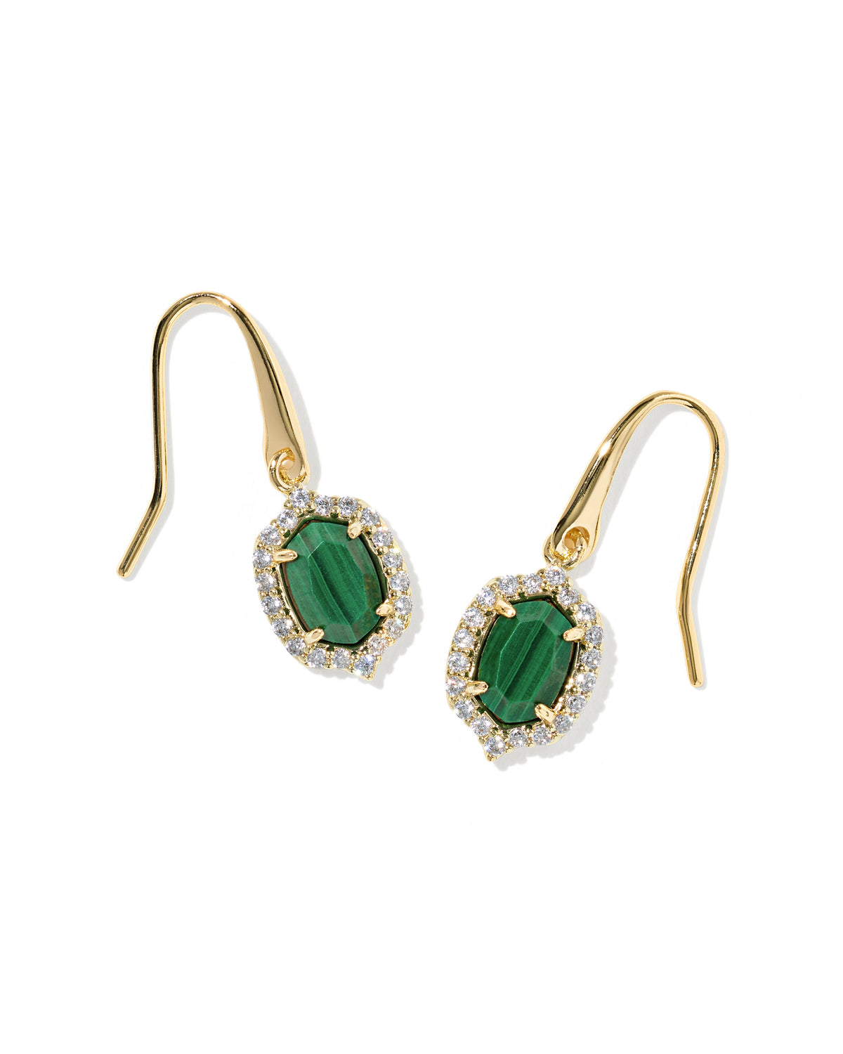 Daphne Crystal Frame Drop Earrings