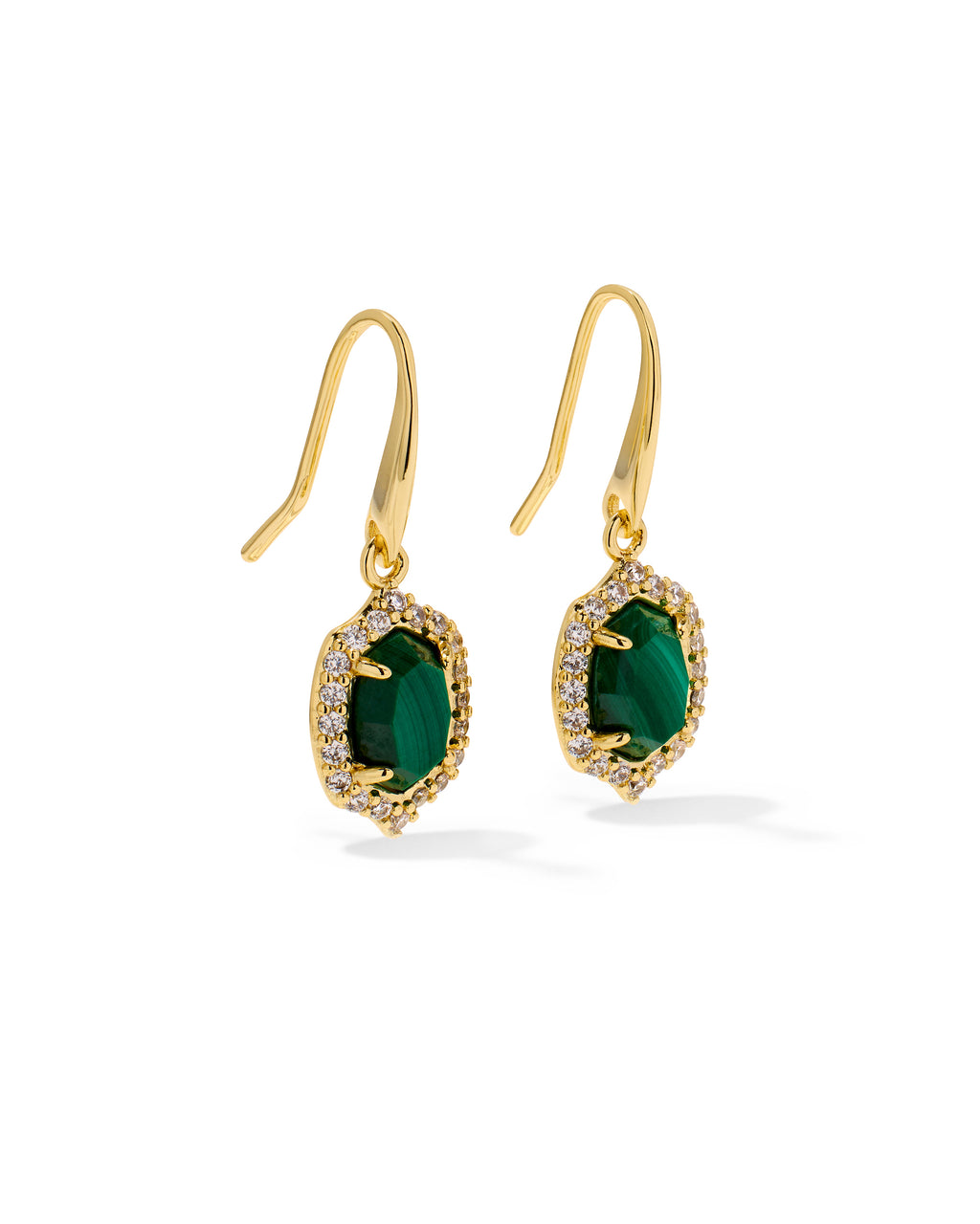 Daphne Crystal Frame Drop Earrings