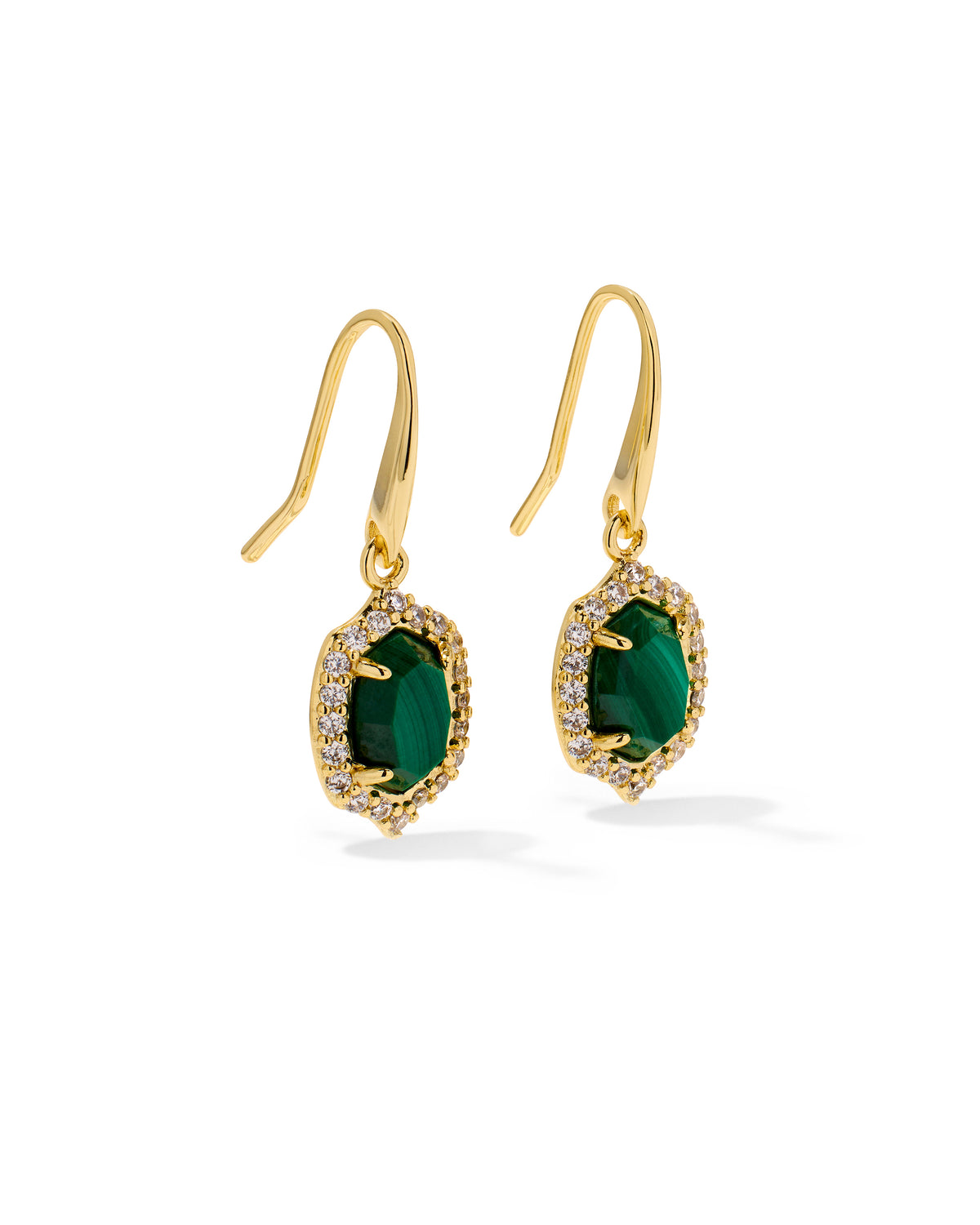 Daphne Crystal Frame Drop Earrings