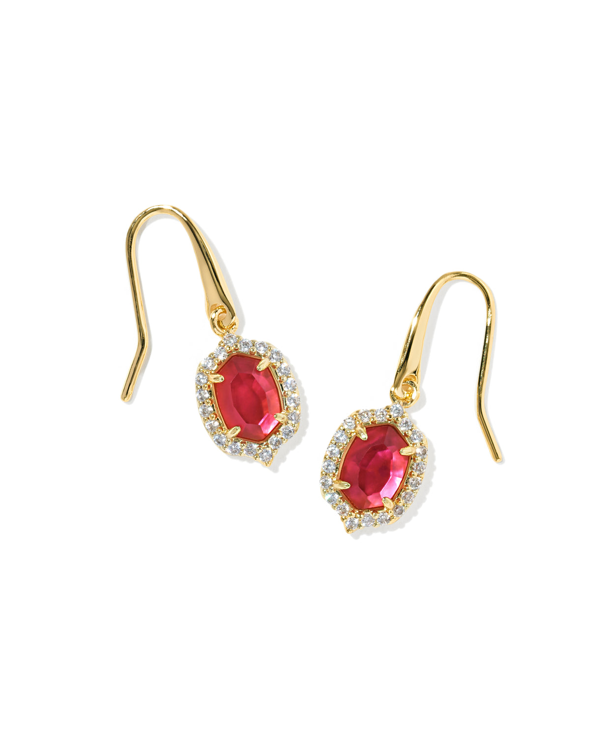 Daphne Crystal Frame Drop Earrings