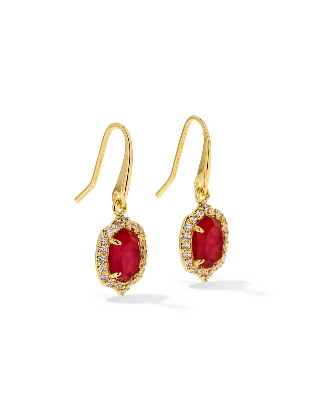 Daphne Crystal Frame Drop Earrings