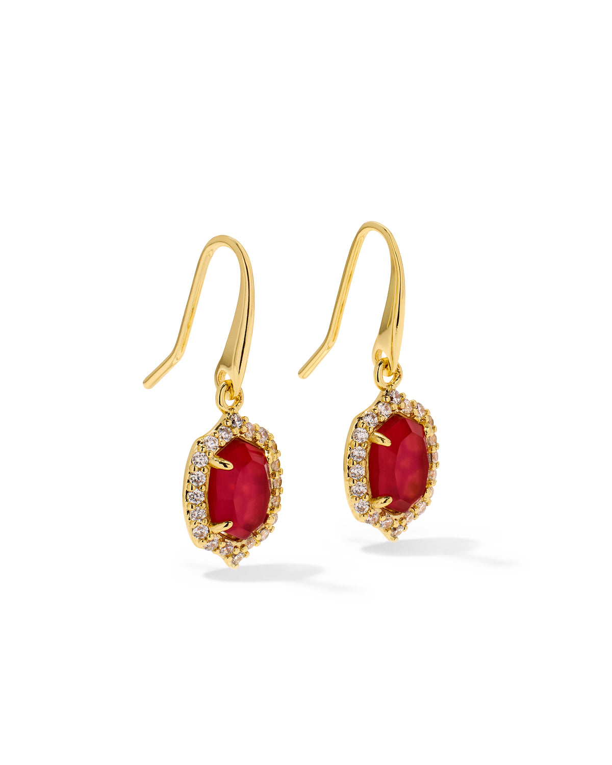 Daphne Crystal Frame Drop Earrings