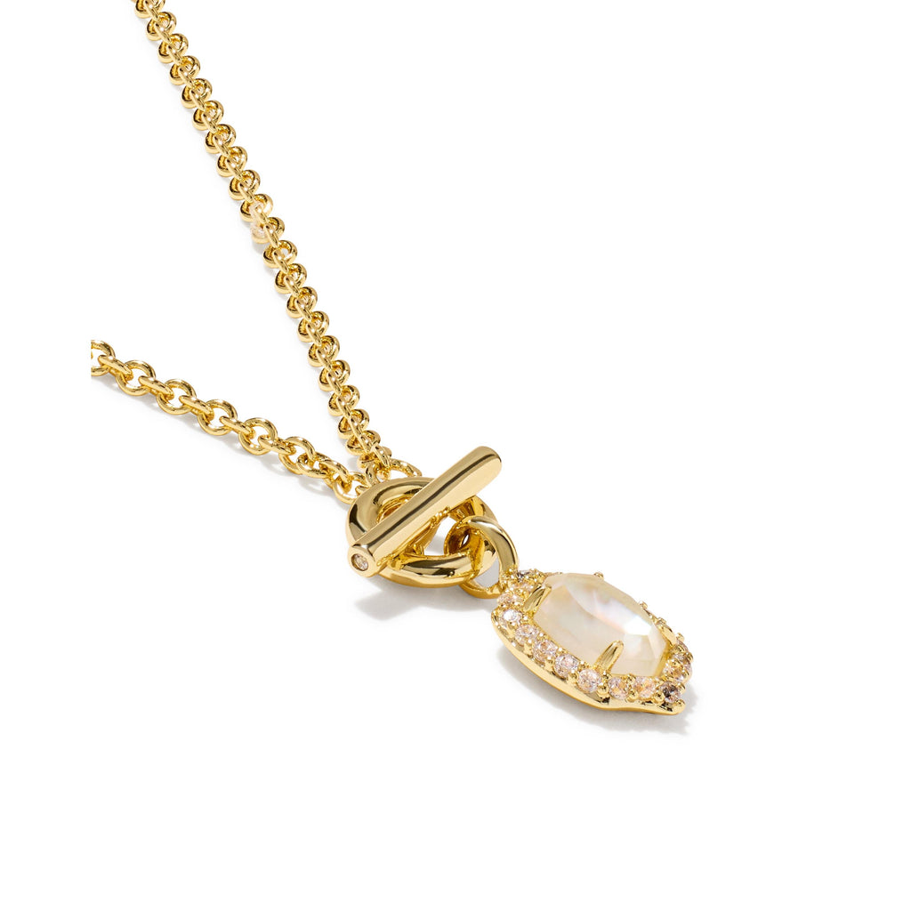 Daphne Crystal Frame Toggle Necklace