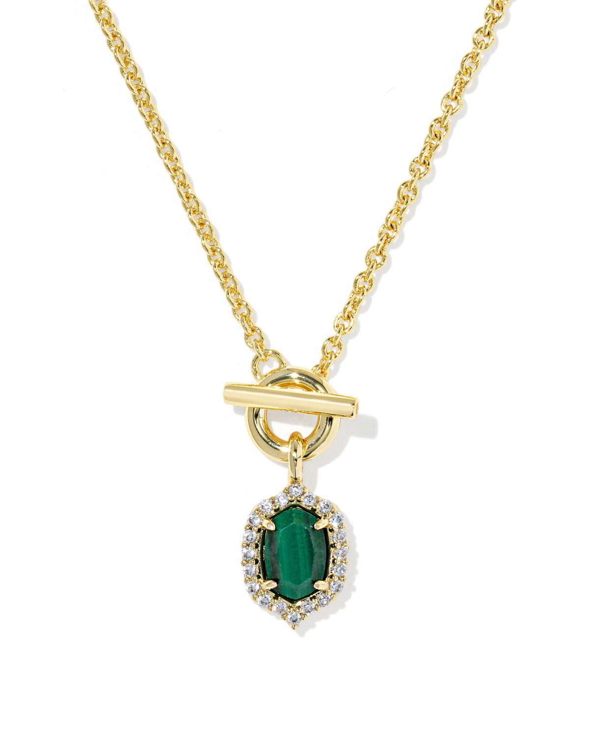 Daphne Crystal Frame Toggle Necklace