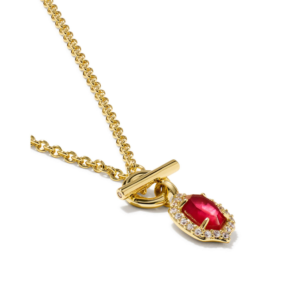 Daphne Crystal Frame Toggle Necklace