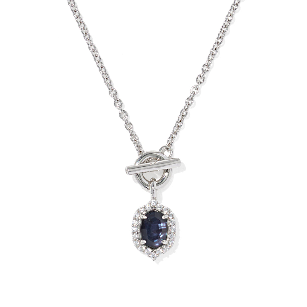 Daphne Crystal Frame Toggle Necklace