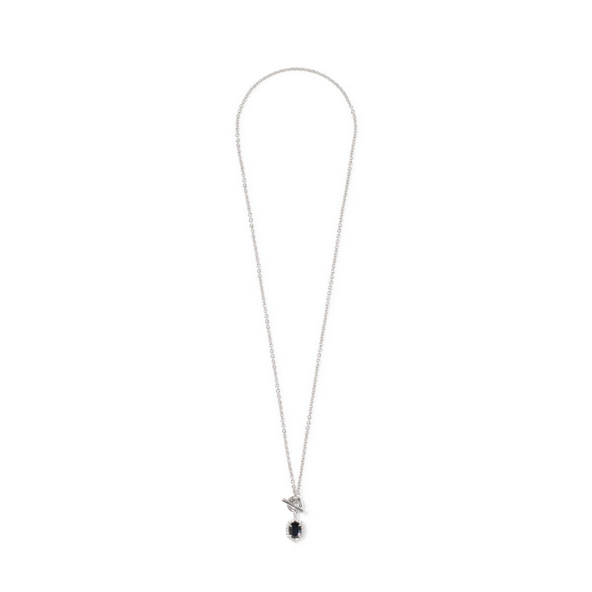 Daphne Crystal Frame Toggle Necklace