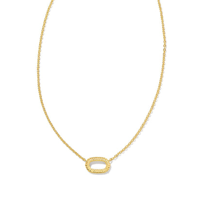 Elisa Ridge Open Frame Short Pendant Necklace