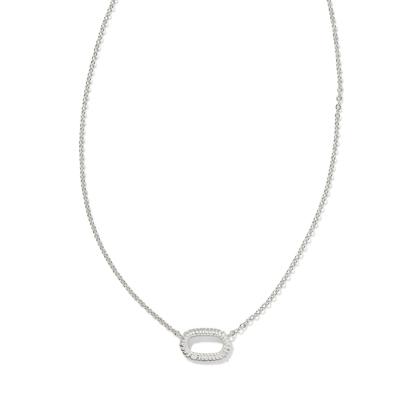 Elisa Ridge Open Frame Short Pendant Necklace