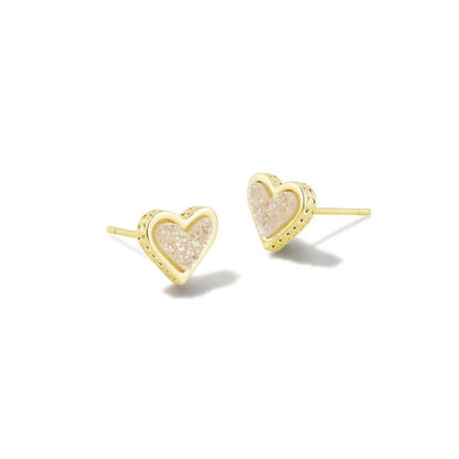 Framed Ari Heart Stud Earrings