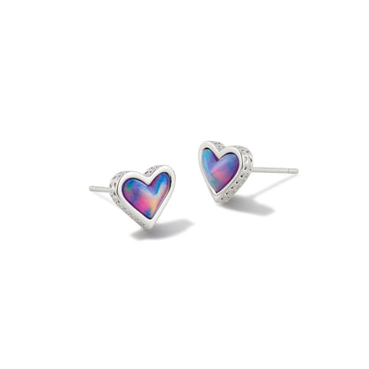 Framed Ari Heart Stud Earrings