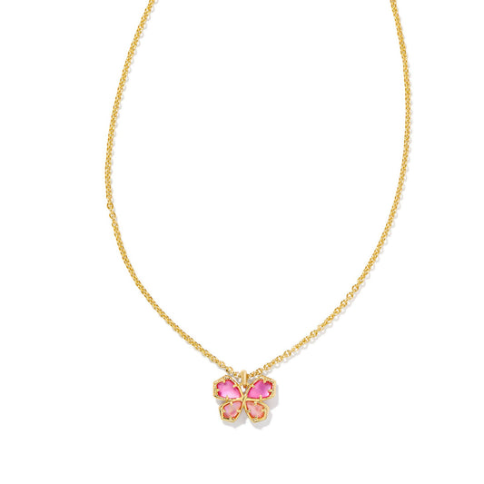 Mae Butterfly Short Pendant Necklace