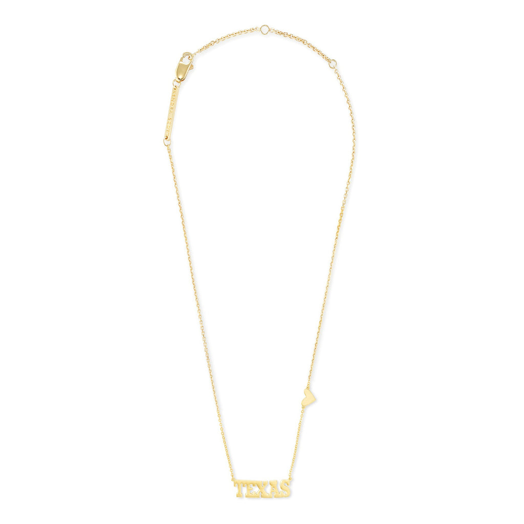 Kendra Scott Texas Pendant Necklace 18K Gold Vermeil