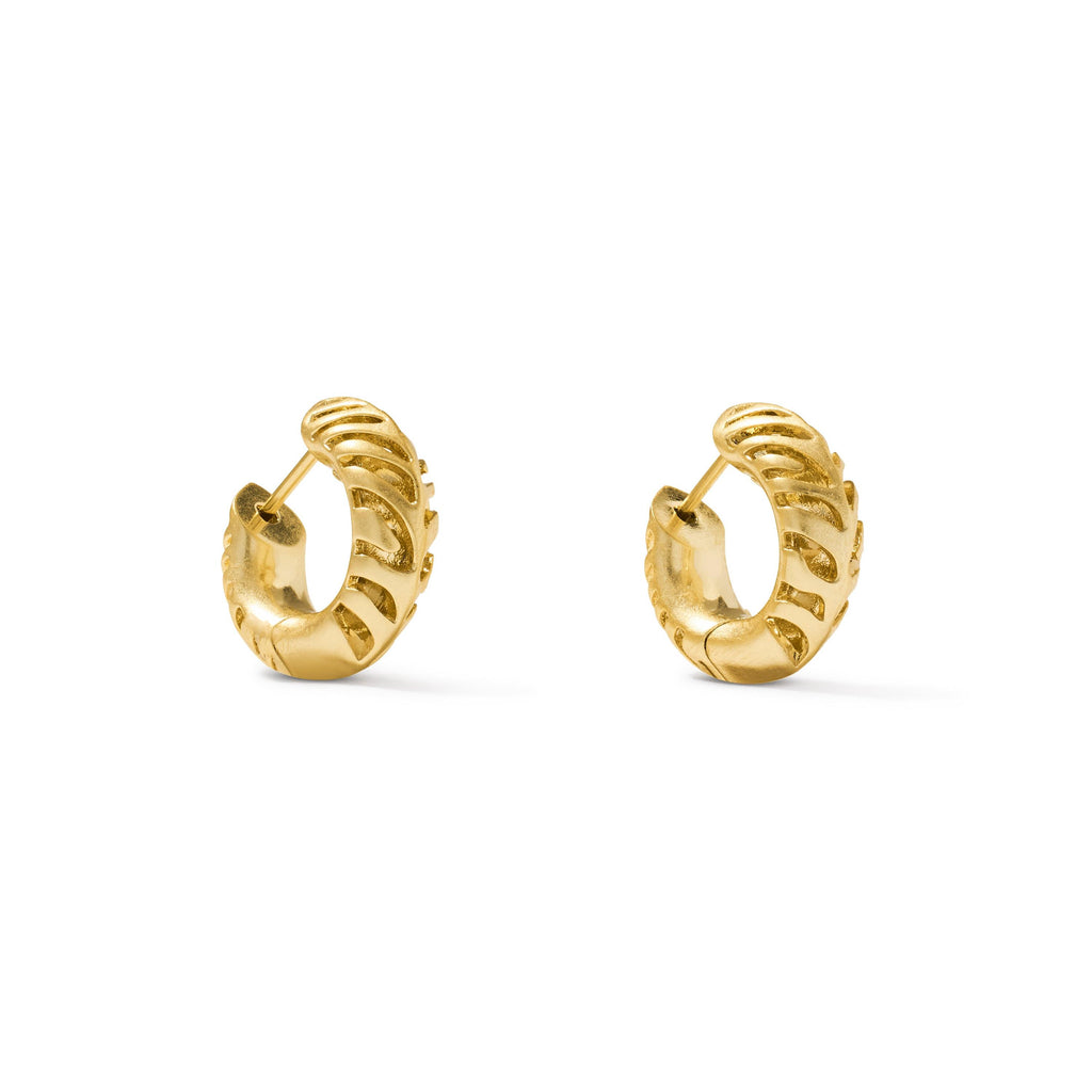 Tiger Striped Mikki Huggie Earrings