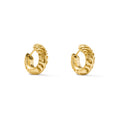 Tiger Striped Mikki Huggie Earrings