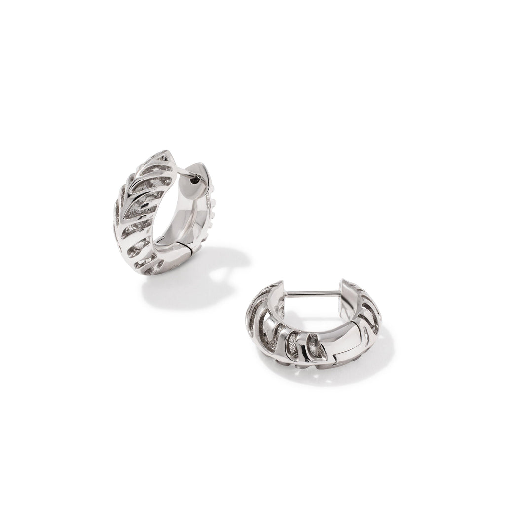 Tiger Striped Mikki Huggie Earrings