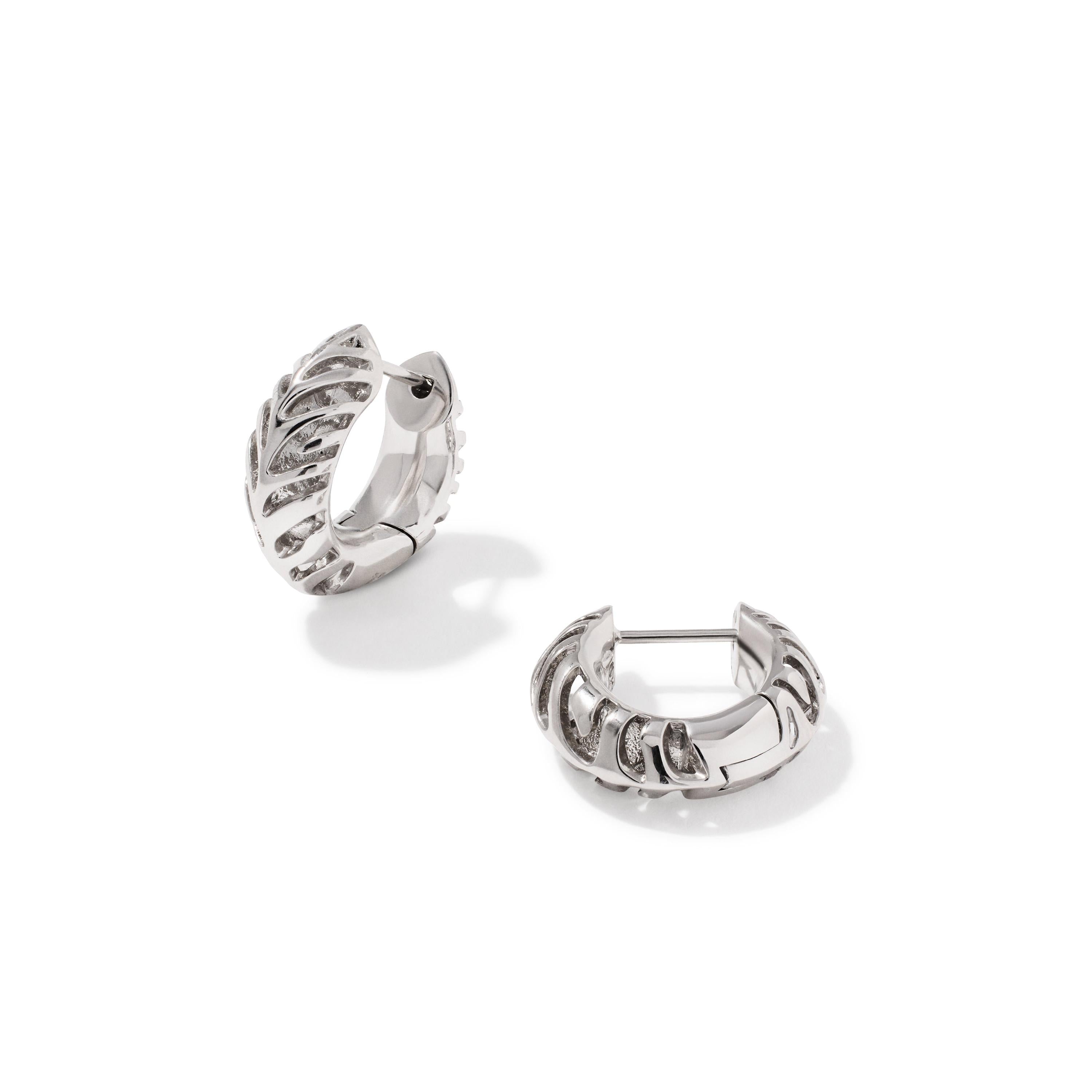 Tiger Striped Mikki Huggie Earrings
