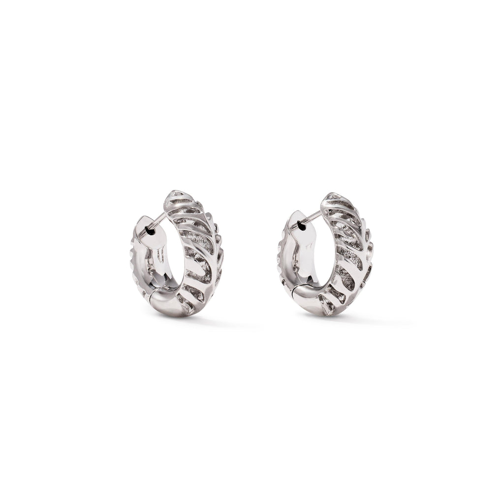 Tiger Striped Mikki Huggie Earrings